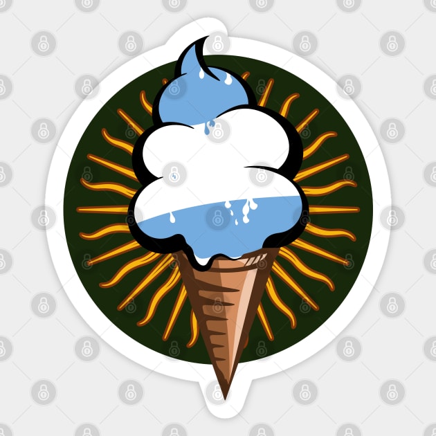 Argentina flag ice cream Sticker by mailboxdisco